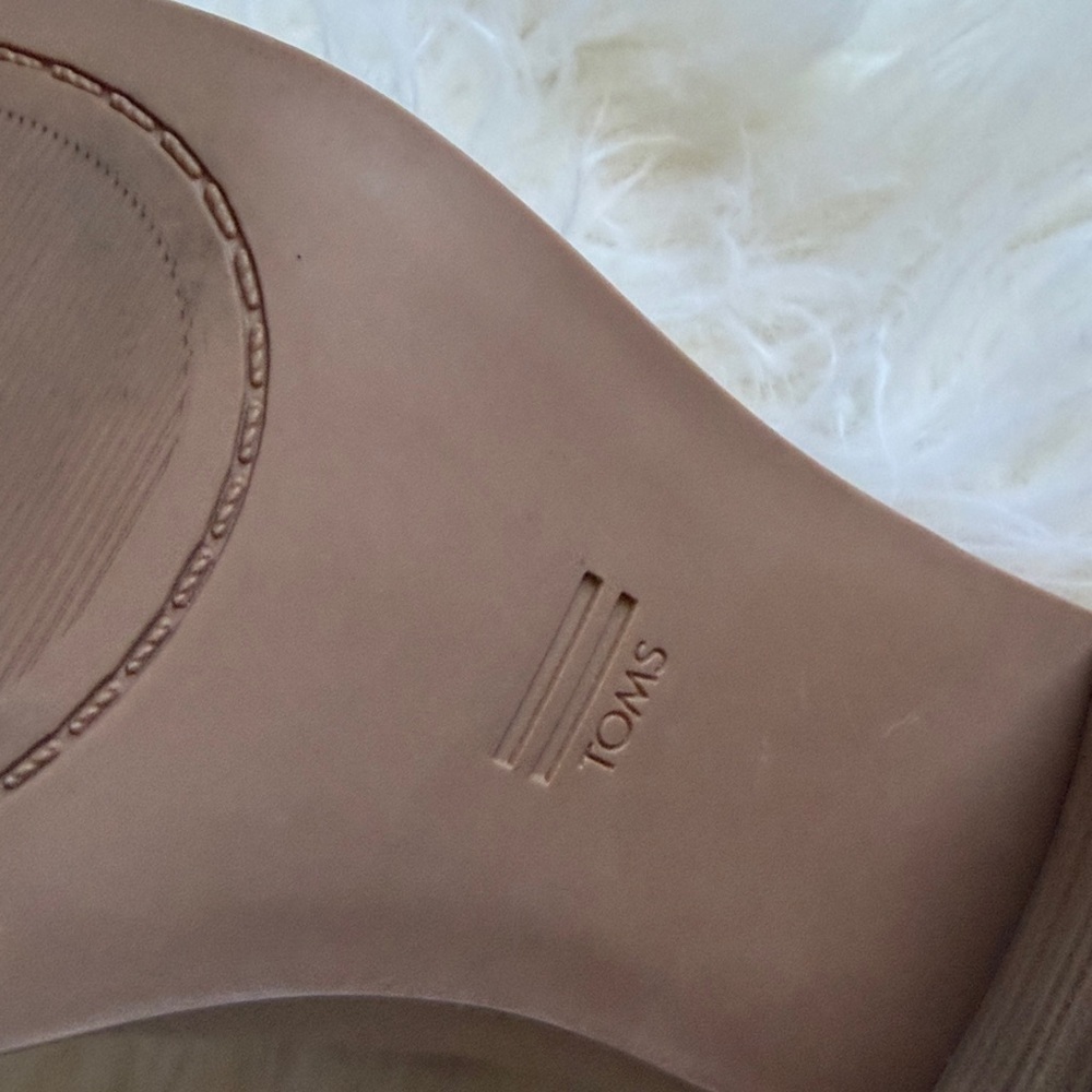 TOMS Women Evelyn Slip On Suede Mules, Beige size 8.5 - Picture 5 of 8
